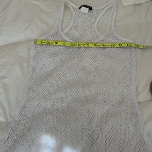 White Mesh Swim Cover-Ip Medium